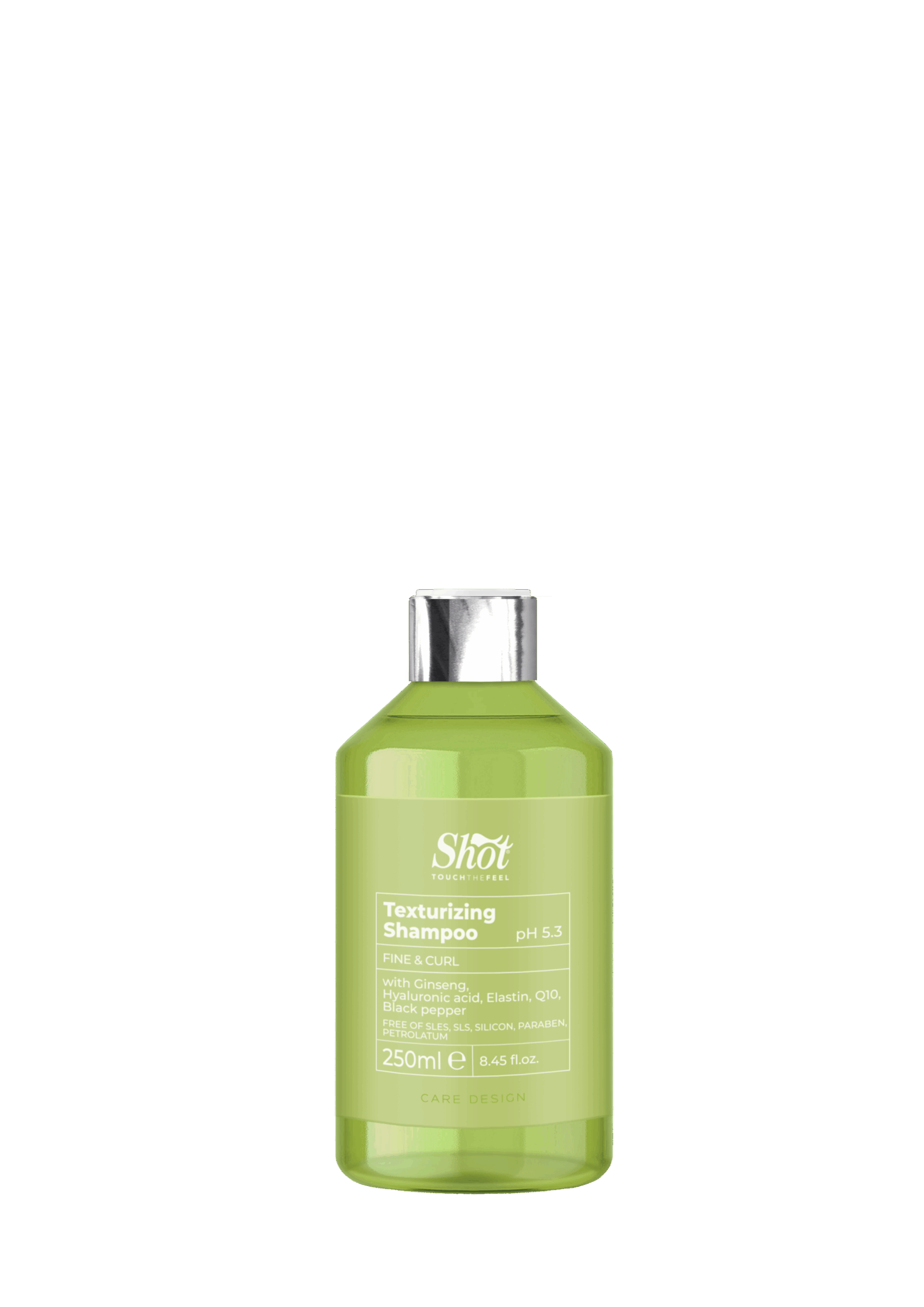 SZAMPON DO WŁOSÓW KRĘCONYCH I NA OBJĘTŚĆ CURL Texturizing 250ML DESIGN CARE SHOT