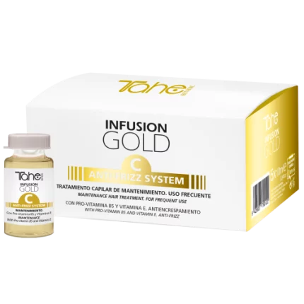 Infusion Gold Anti-Frizz System (C) BOTANIC GOLD FINISHING TAHE – ampułki 5 x 10 ml