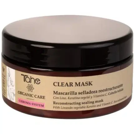 ORGANIC CARE CHROMA SYSTEM – Clear Mask – Maska do włosów farbowanych z lnem, roślinną keratyną i witaminą C 300 ml