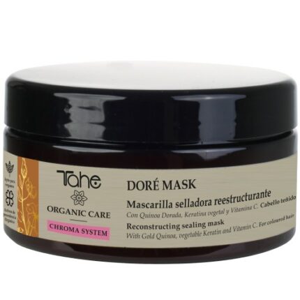 ORGANIC CARE CHROMA SYSTEM – Dore Sealing Mask – Maska do włosów farbowanych ze złotą komosą ryżową, keratyną roślinną i witaminą C do włosów rudych i karmelowych 300 ml