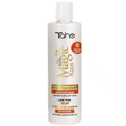 MAGIC RIZOS – SOLAR SHAMPOO Szampon do pielęgnacji włosów kręconych z ochroną przeciwsłoneczną 300 ml