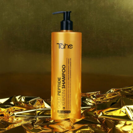 Tahe Gold Peptide - Keratin Shampoo Szampon Multipeptydowy Do Włosów Zniszczonych 500 Ml - obrazek 2